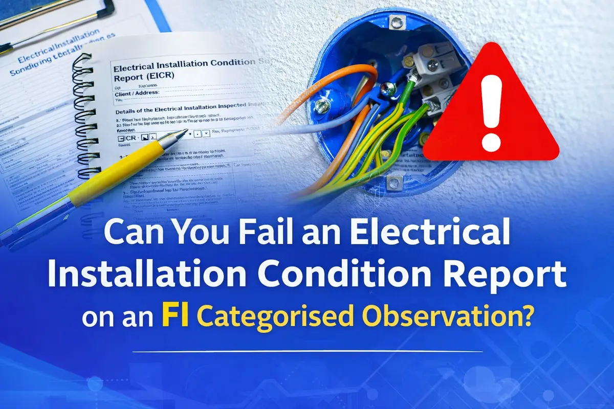can you fail an EICR with an FI coded observation